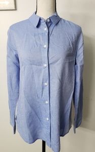 Banana Republic blue button down long sleeve shirt sz. 10